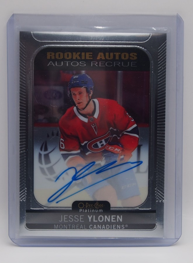 2021-22 OPC Platinum Rookie autographs Jesse Ylönen