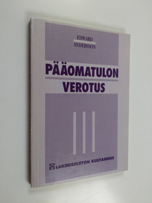 Edward Andersson : Pääomatulon verotus