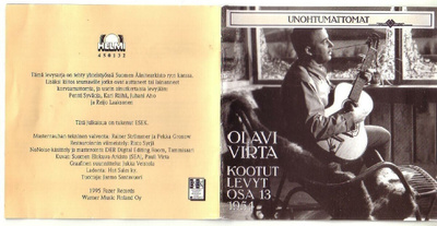 cd, Olavi Virta - Kootut levyt. Osa 13 - 1954 - Unohtumattom