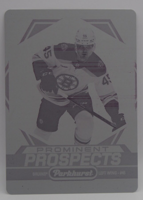 2023-24 Parkhurst Printing plate Joona Koppanen