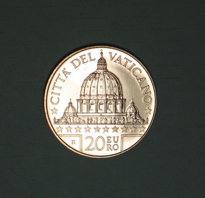 2022 Vatikaani 20 euro juhlaraha UNC