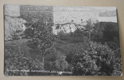 Helsinki, Suomenlinna, Kustaanmiekan valleja, mv pk, p. 1928