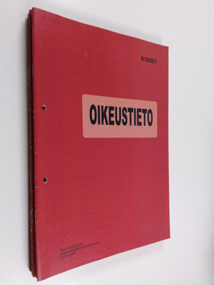 Oikeustieto vuosikerta 2007 (1-6) : Turun yliopiston oike...