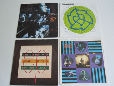 Simple Minds: 4 kpl 7" Singlejä (Pt2)