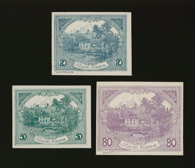 Itävalta 20, 50, 80, Heller, Klamm 1921