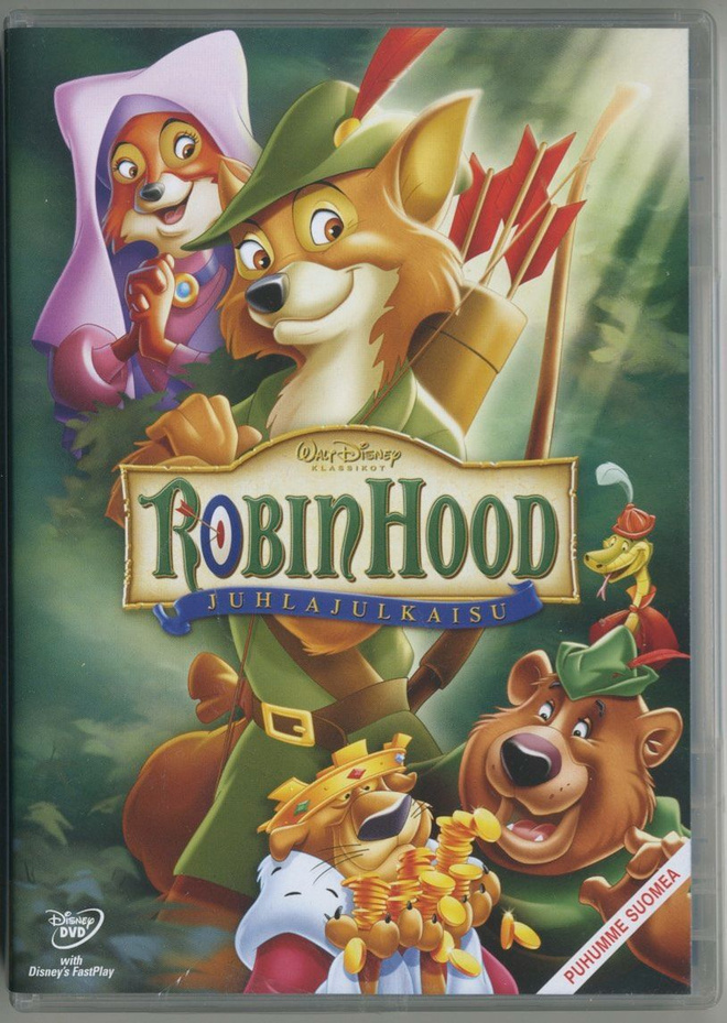 Walt Disney'n ROBIN HOOD – Suomalainen DVD 1973 / 2009