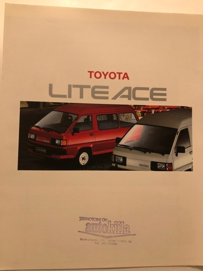 Myyntiesite Toyota Lite Ace - 1988