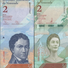 Venezuela 2 Bolivares 2012 ja 2018 UNC (2 erilaista) - pikkukuva 1