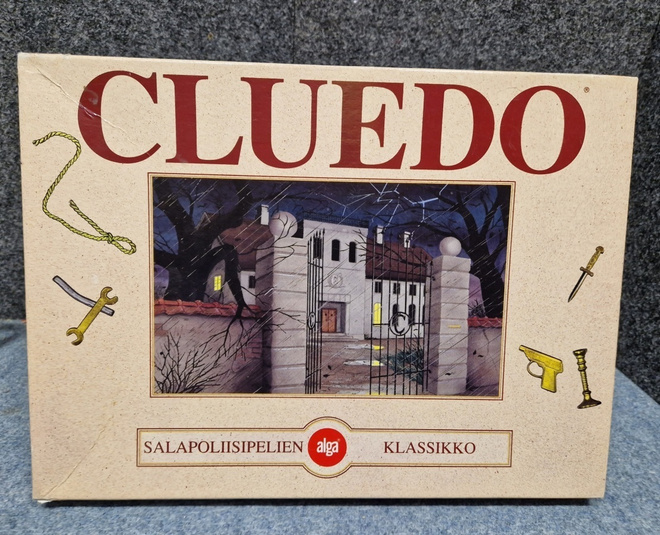 Cluedo lautapeli. Alga peli vuodelta 1992