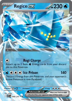 Regice ex 048/217 - Ascended Heroes - NM/M