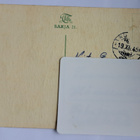 Lapsi ojentaa tytölle kukan, sign ?, kulkenut 1945 - pikkukuva 2