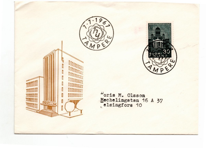 Tampere: (erikoisleima  7.7.1967)