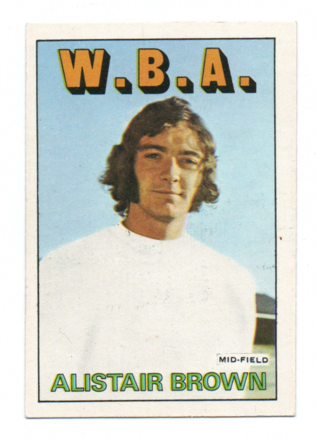 Purkkakuva Jalkapallo n:o 164 ALISTAIR BROWN . W:B:A:
