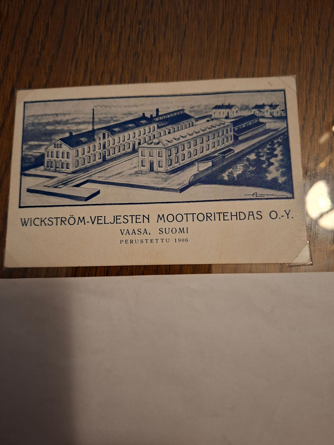 7 Vaasa Wikström-Veljekset Moottoritehdas oy