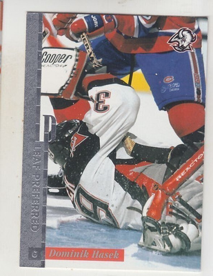 Dominik Hasek 96-97 Leaf peferred