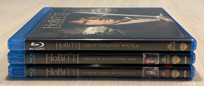 Peter Jackson: HOBITTI Trilogia (2012-2014) Blu-ray (UUSI)