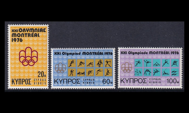 Kypros 454-6 ** Kesäolympialaiset Montreal (1976)