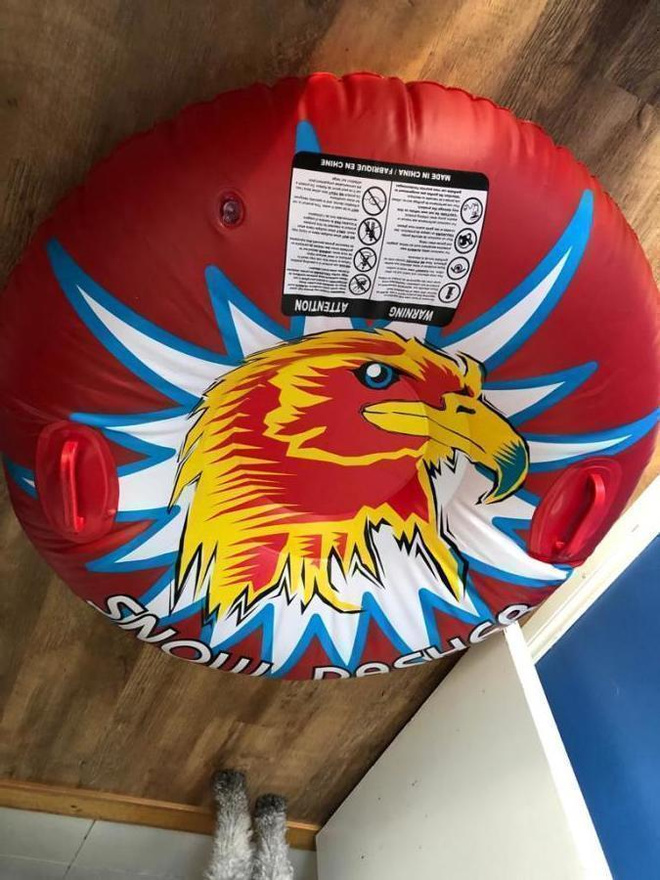Snow dasher laskettelu puhallettava rengas