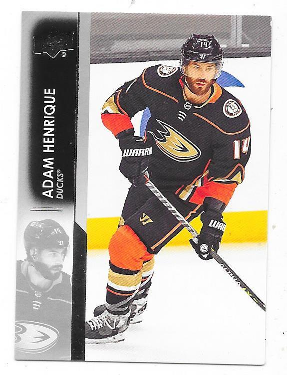 2021-22 Upper Deck #4 Adam Henrique , Anaheim Ducks