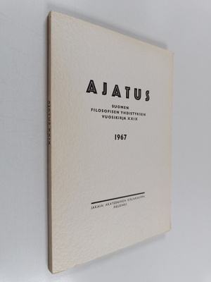 Ajatus 29 : Suomen filosofisen yhdistyksen vuosikirja 1967