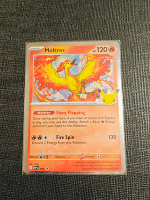 Pokemon 30th - Moltres Cosmos Holo Black Star Promo