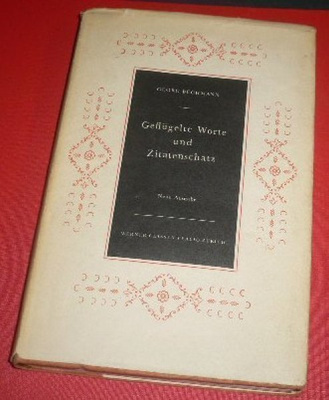 G.Buchmann : Geflugelte Worte und Zitatenschatz