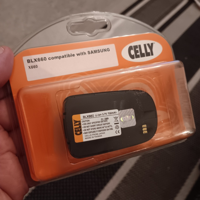 Samsung BLX660 tarvikeakku   Celly   2kpl