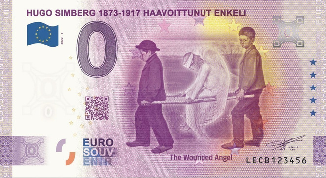 *0-EURO*2022*H.SIMBERG-HAAVOITTUNUT ENKELI*AITO EURO-SETELI*