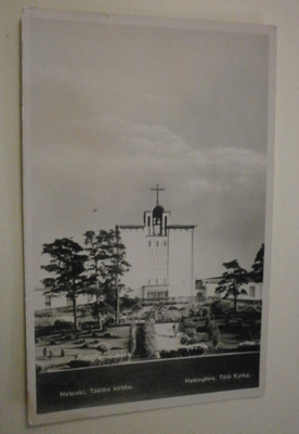 Helsinki, Töölön kirkko, vanha mv valokuvapk, ei p.