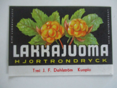 VANHA JUOMAETIKETTI - LAKKAJUOMA KUOPIO (K10-91)
