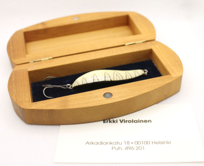 Upea ja huippuharvinainen Erkki Virolaisen tekemä E.V.Trutta