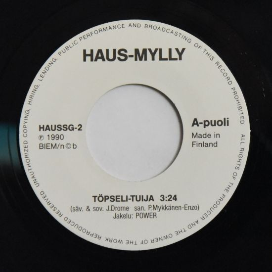 SIngle: Haus-mylly - Töpseli-Tuija / Tee mun päivä