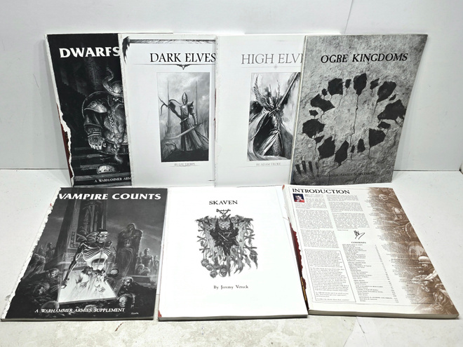 WHFB - 7kpl kirjoja