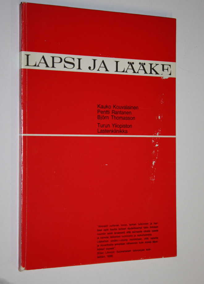 Kauko Kouvalainen : Lapsi ja lääke