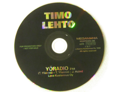 Timo Lehto • Yöradio PROMO CD-Single