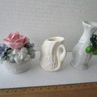 Pienet posliinimaljakot, 2kpl ja posliinikukka - pikkukuva 2