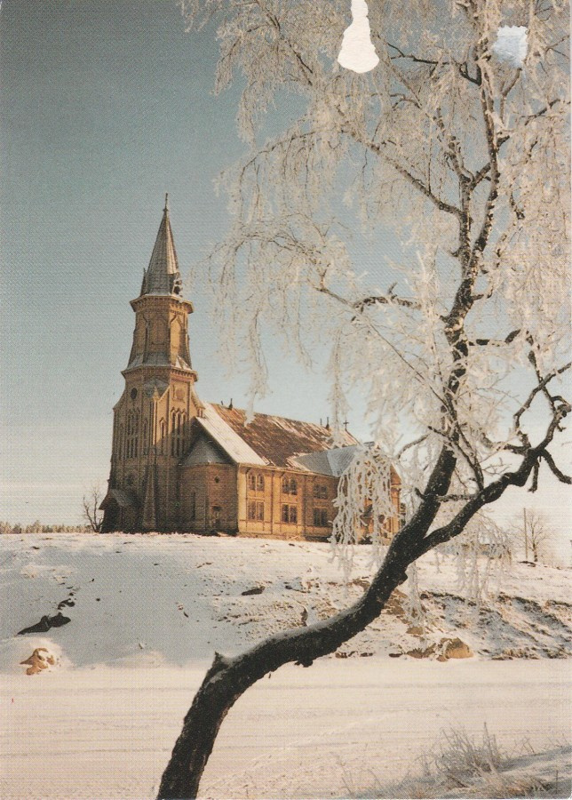 Postikortti, KURKIJOKI, Kirkko 1989,