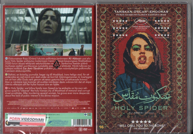 holy spider	(47 769)	UUSI	-FI-	DVD	suomik.			2022	true crime