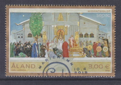 Åland 2015 3€ merkki