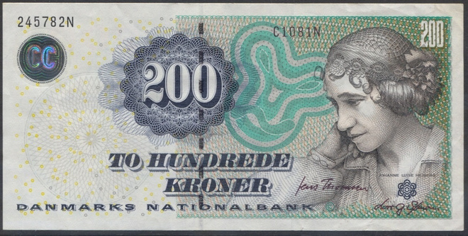 Tanska 200 Kroner 2008 (P-62f) XF-