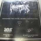 VETERNUS-AWAKENING THE GRAVE / MORBID DESTRUCTION 7'' UUSI - pikkukuva 2