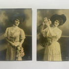 Kaksi kulkenutta postikorttia vuodelta 1910 - pikkukuva 1