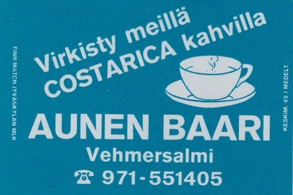 Vehmersalmi, Aunen Baari , Costarica   3/16