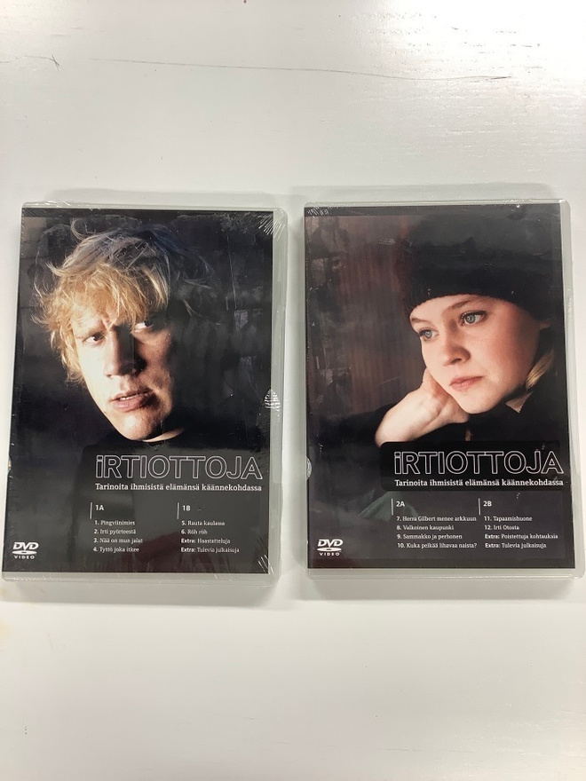 IRTIOTTOJA  1 & 2 (KOKO SARJA) UUDET,MUOVEISSA AKU LUOHIMIES