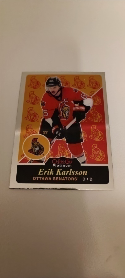 2015-16 O-Pee-Chee Platinum Retro Rainbow #R48 Erik Karlsson
