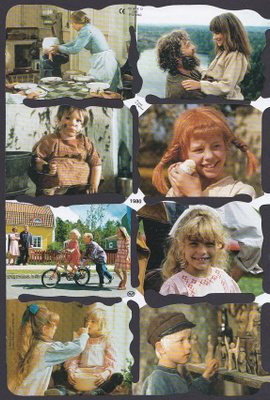 MLP 1980 Peppi Pitkätossu Astrid Lindgren Kiiltokuva-arkki