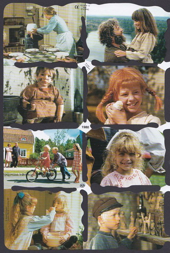 MLP 1980 Peppi Pitkätossu Astrid Lindgren Kiiltokuva-arkki