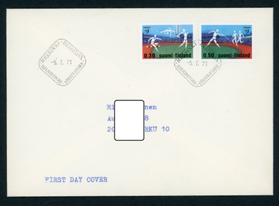 FDC 1973 Yleisurheilun EM-kilpailut