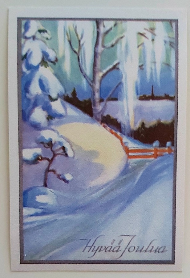 "Talvimaisema"-KULKEMATON JOULUKORTTI