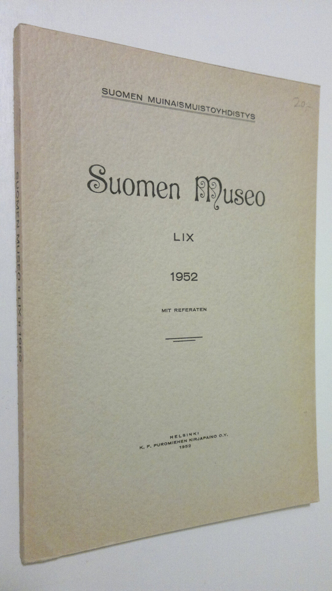 Suomen museo LIX 1952
